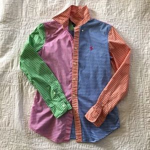 Polo by Ralph Lauren Gingham Button Down size 6
